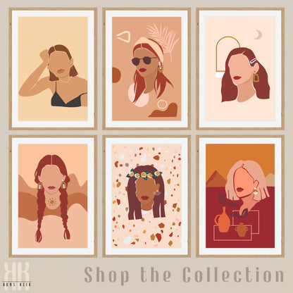 Boho Female Power Wall Art Print - 12