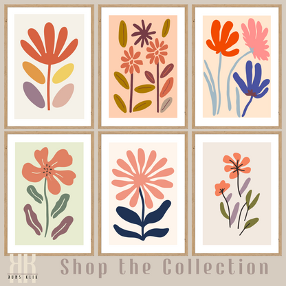 Flat Design Botanical Modern Wall Art - 7