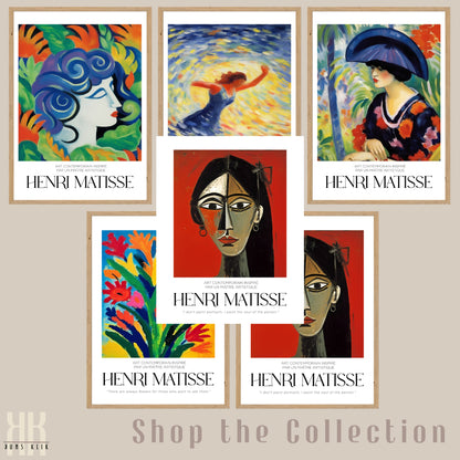 Matisse Style Inspired Modern Art Poster - 11