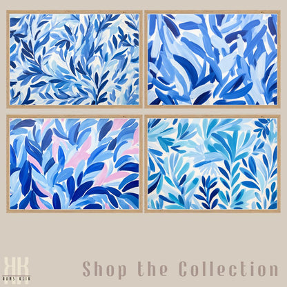 Blue Abstract Wall Art Print