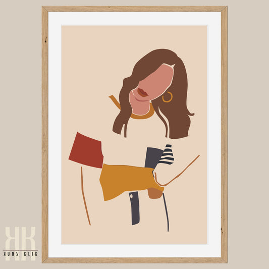 Boho Female Power Wall Art Print - 2