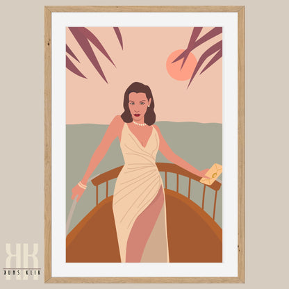 Boho Fashion Woman Art Print - 8