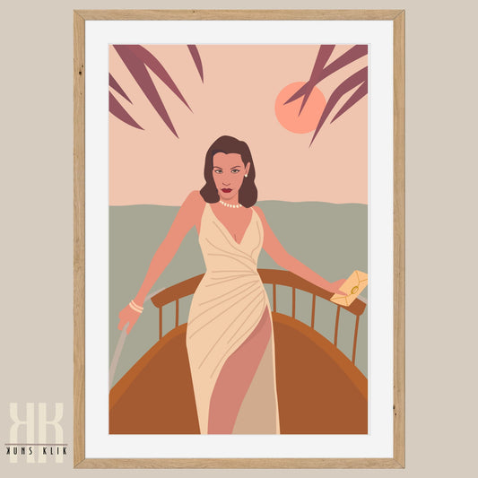 Boho Fashion Woman Art Print - 8