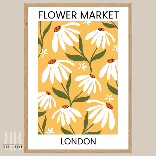 Flower Market Flower Pattern Art Print - 2
