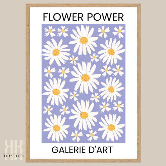Flower Power Flower Pattern Art Print - 2