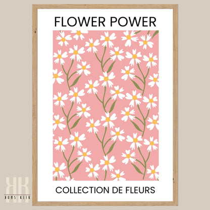 Flower Power Flower Pattern Art Print - 3