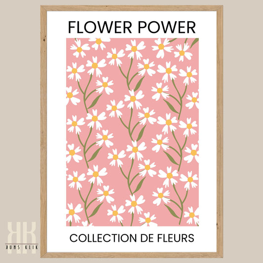 Flower Power Flower Pattern Art Print - 3
