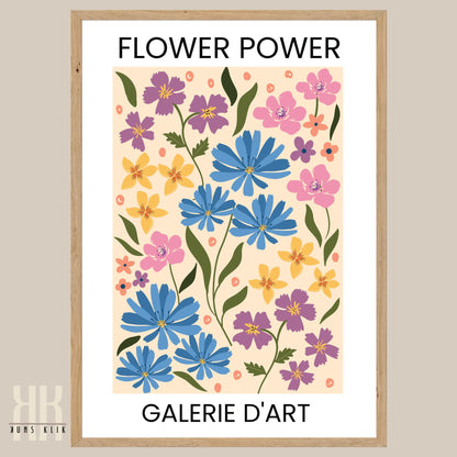 Flower Power Flower Pattern Art Print - 4
