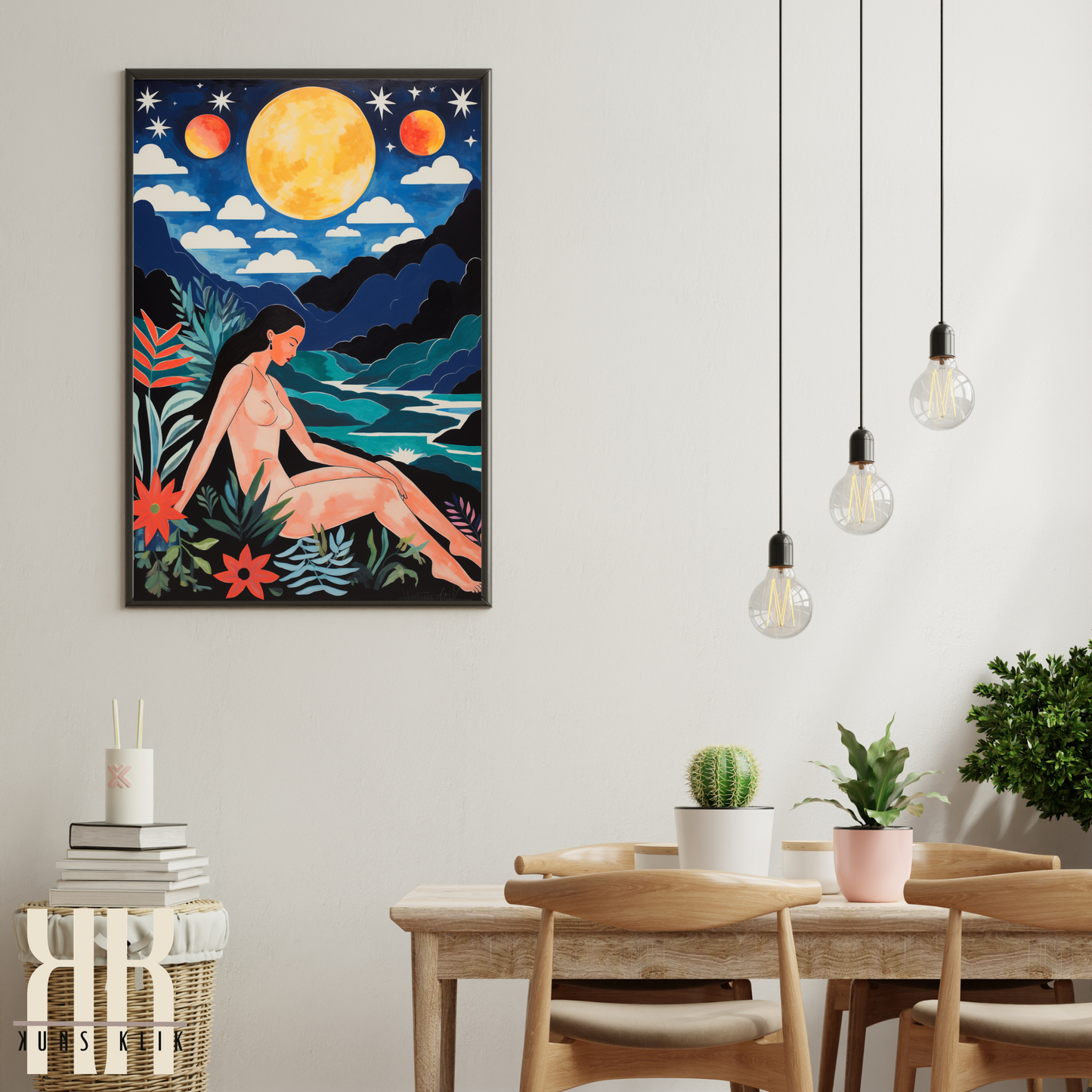 Celestial Wall Art Moon and Stars Art Prints - 11