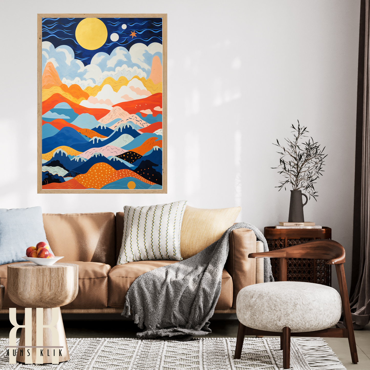 Celestial Wall Art Moon and Stars Art Prints - 2