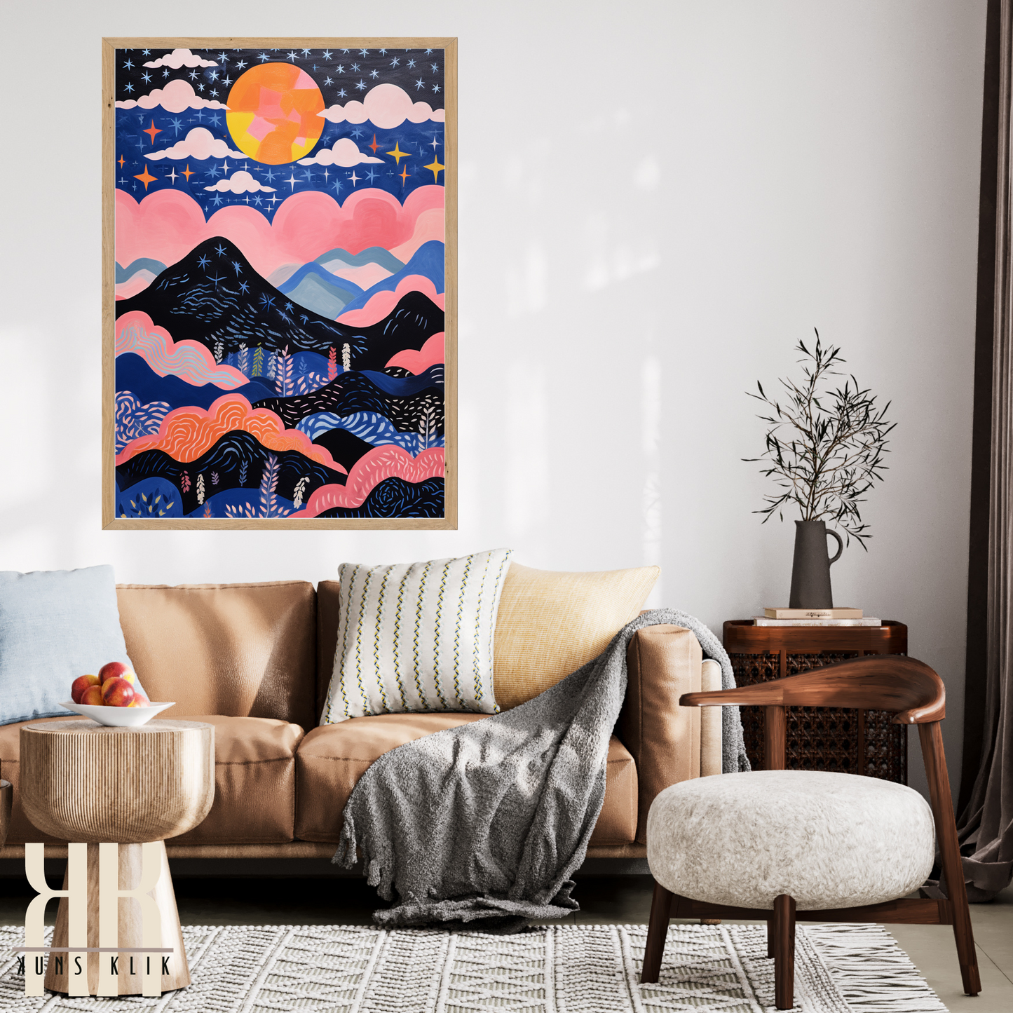 Celestial Wall Art Moon and Stars Art Prints - 4