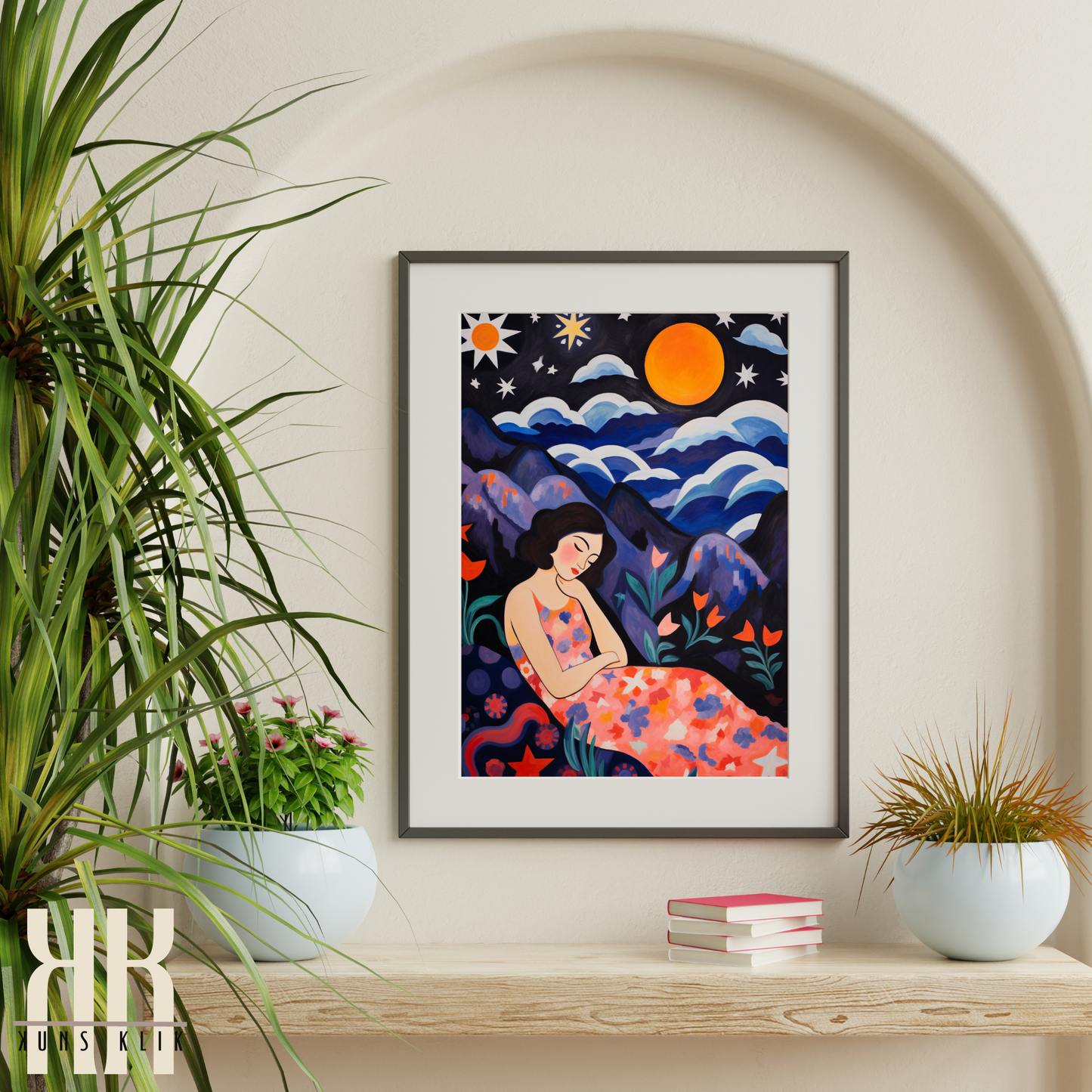 Celestial Wall Art Moon and Stars Art Prints - 7