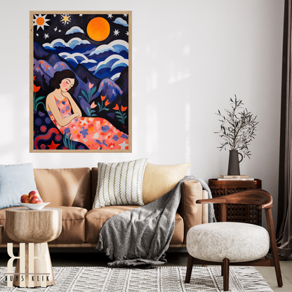 Celestial Wall Art Moon and Stars Art Prints - 7