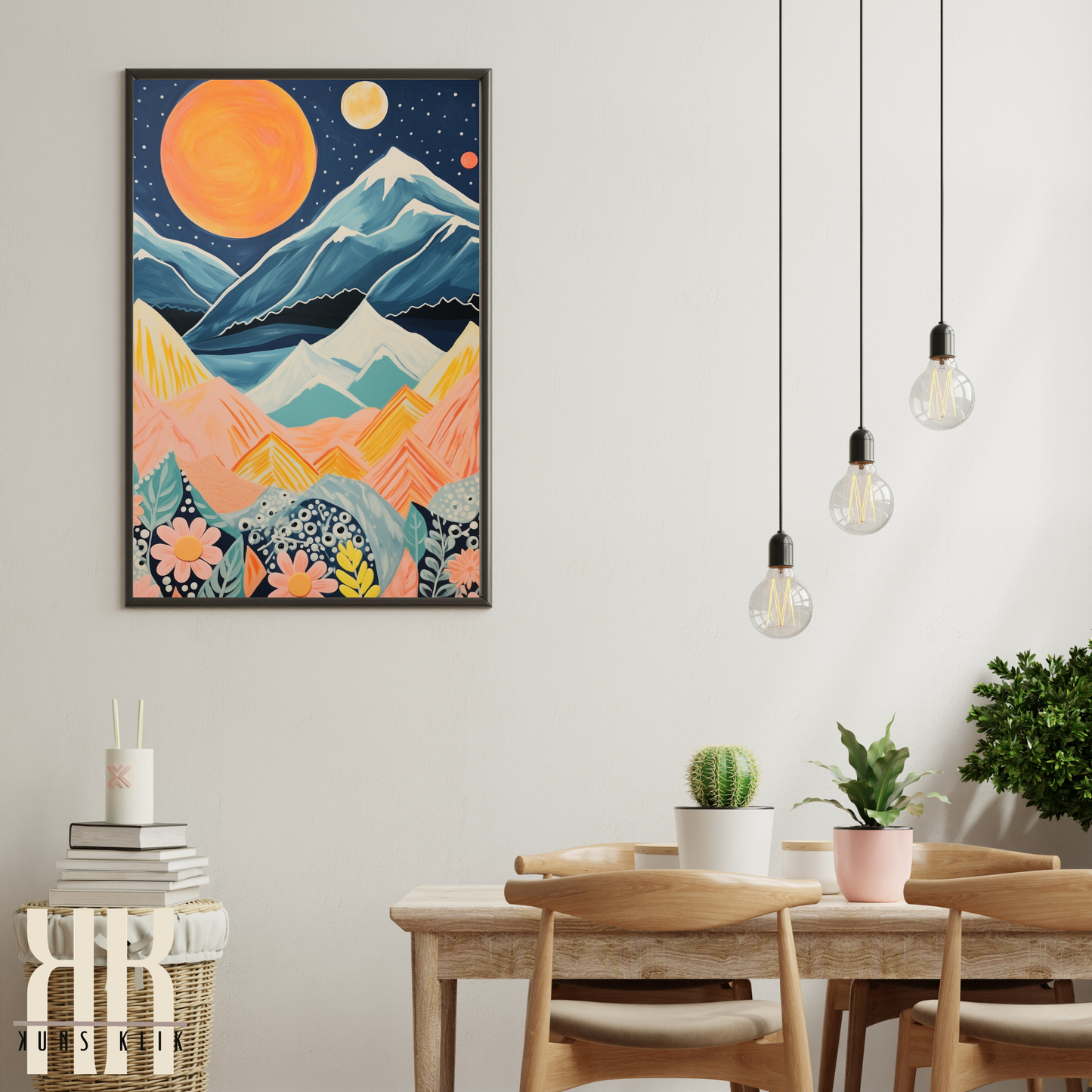 Celestial Wall Art Moon and Stars Art Prints - 8