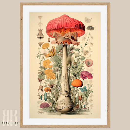 Botanical Fungi and Flora Wall Art