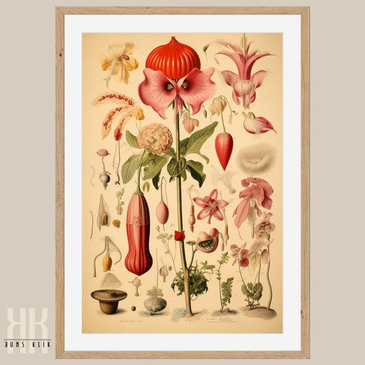 Floral Botanical Scientific Poster Print