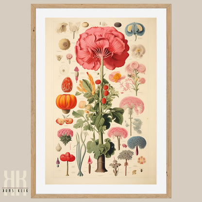 Botanical Floral Vintage Wall Art