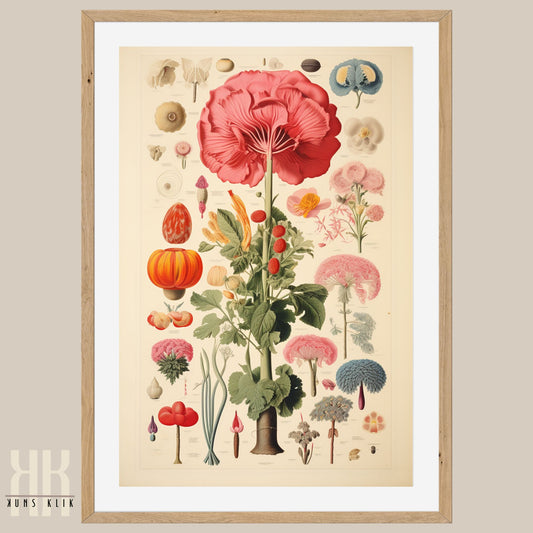 Botanical Floral Vintage Wall Art