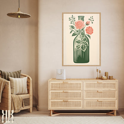 Nature's Imprint Botanical Linocut Wall Art - 11