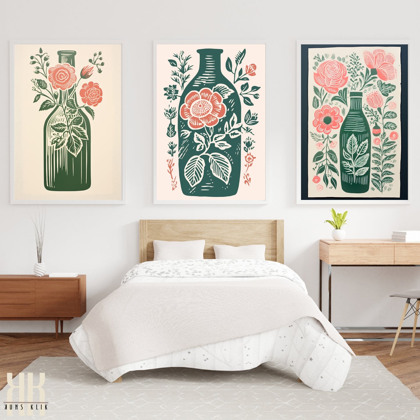 Nature's Imprint Botanical Linocut Wall Art - 11