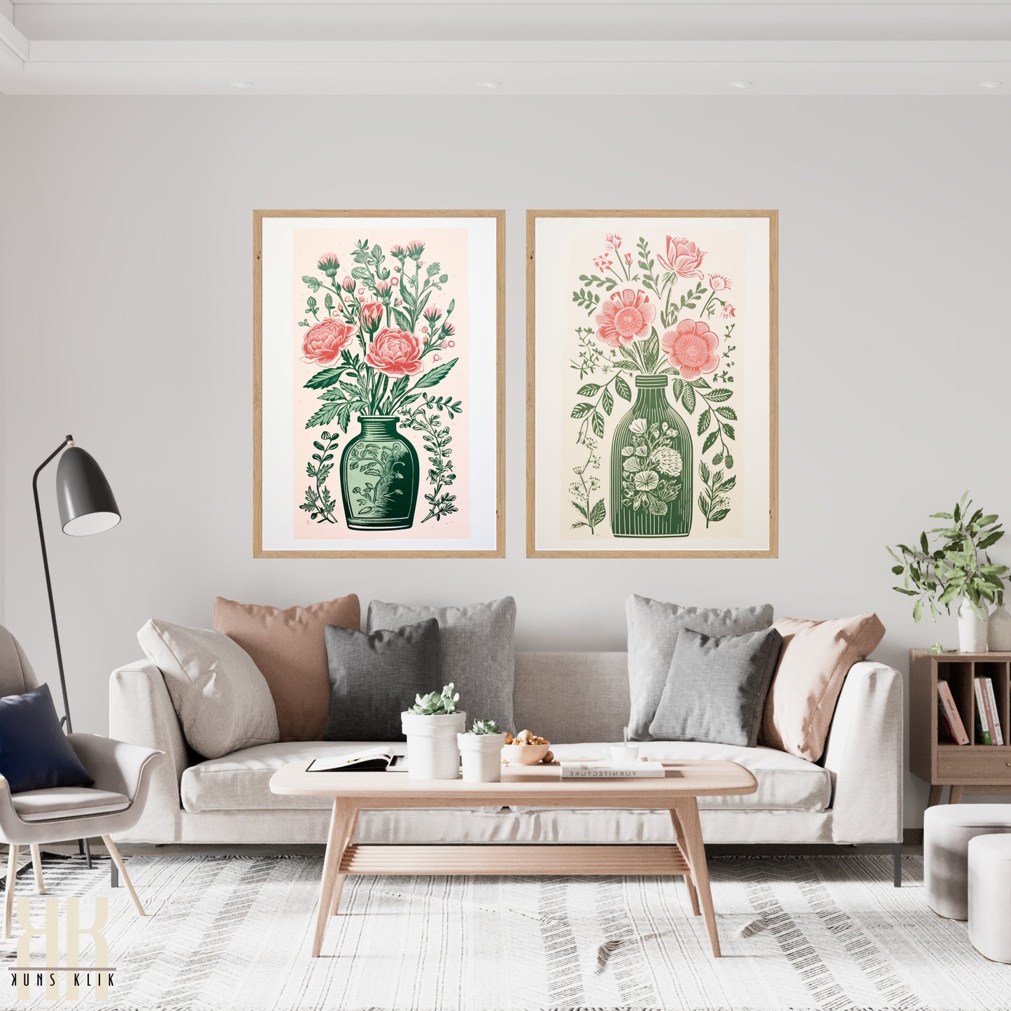 Nature's Imprint Botanical Linocut Wall Art - 13