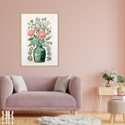 Nature's Imprint Botanical Linocut Wall Art - 13