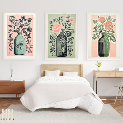 Nature's Imprint Botanical Linocut Wall Art - 15