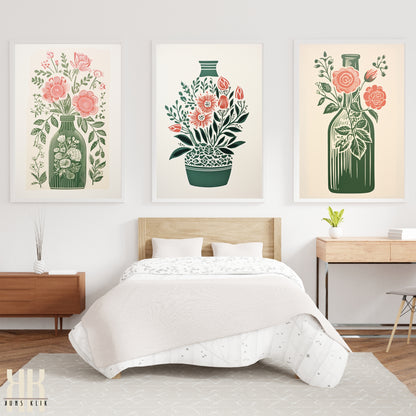 Nature's Imprint Botanical Linocut Wall Art - 18