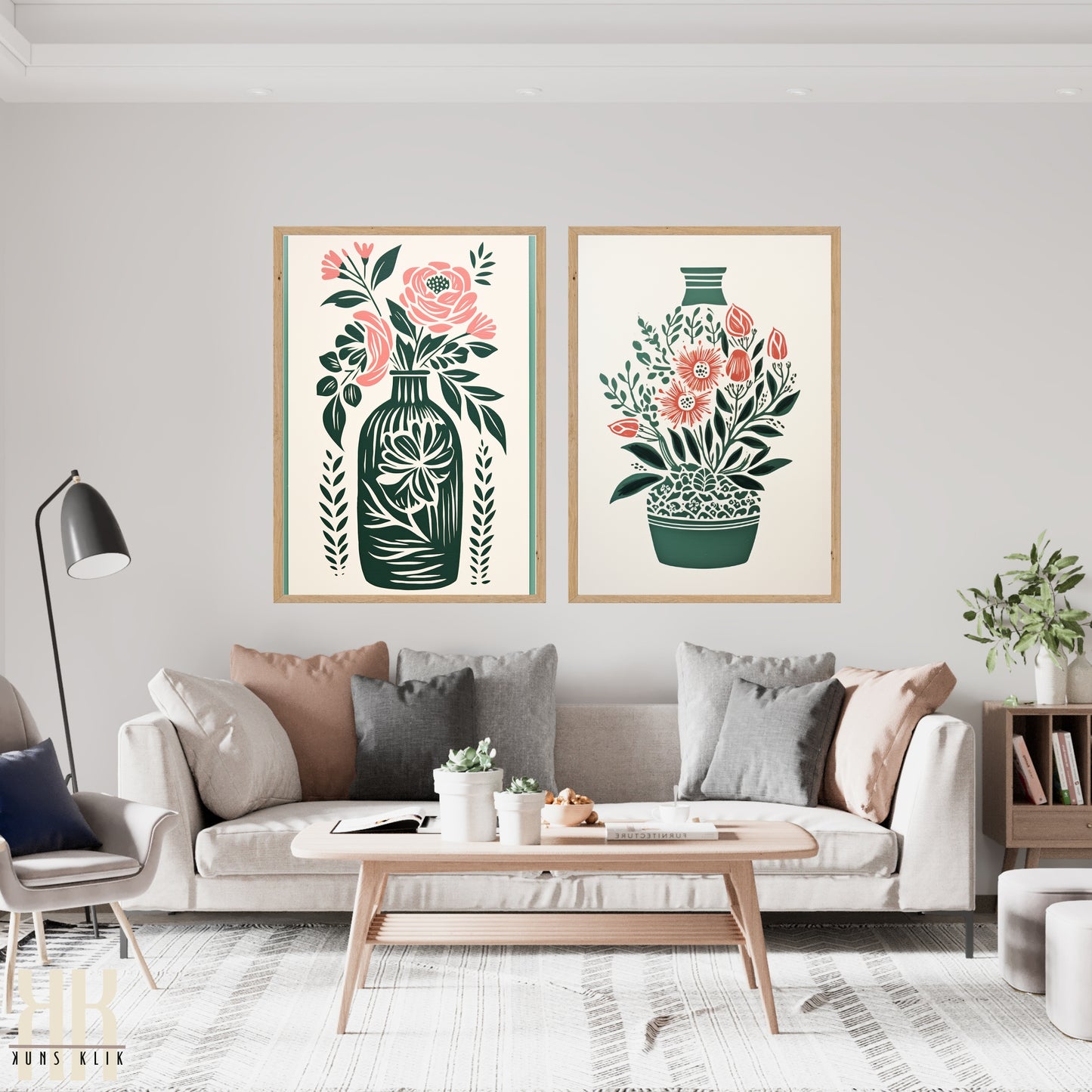 Nature's Imprint Botanical Linocut Wall Art - 5