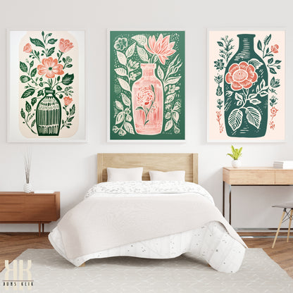 Nature's Imprint Botanical Linocut Wall Art - 6