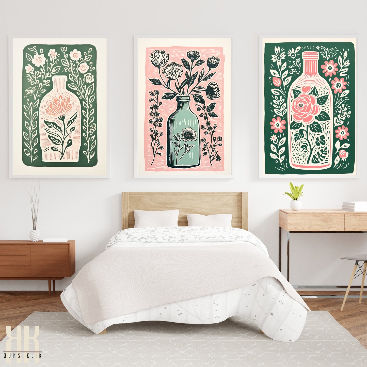 Nature's Imprint Botanical Linocut Wall Art - 9