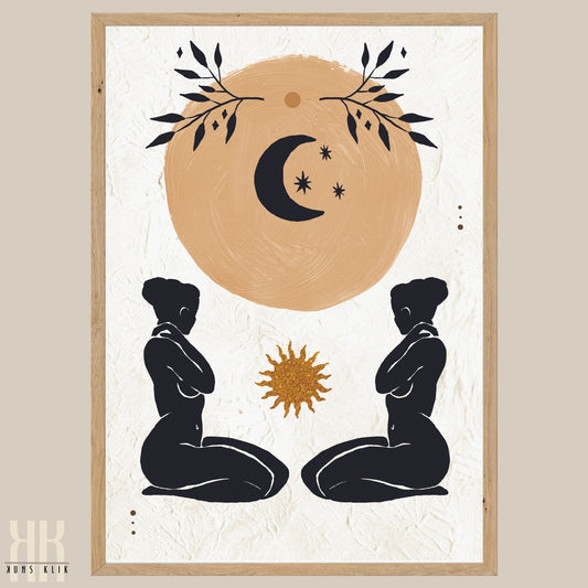 Astro Celestial Feminine Prints - 1