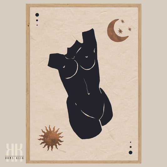 Astro Celestial Feminine Prints - 8