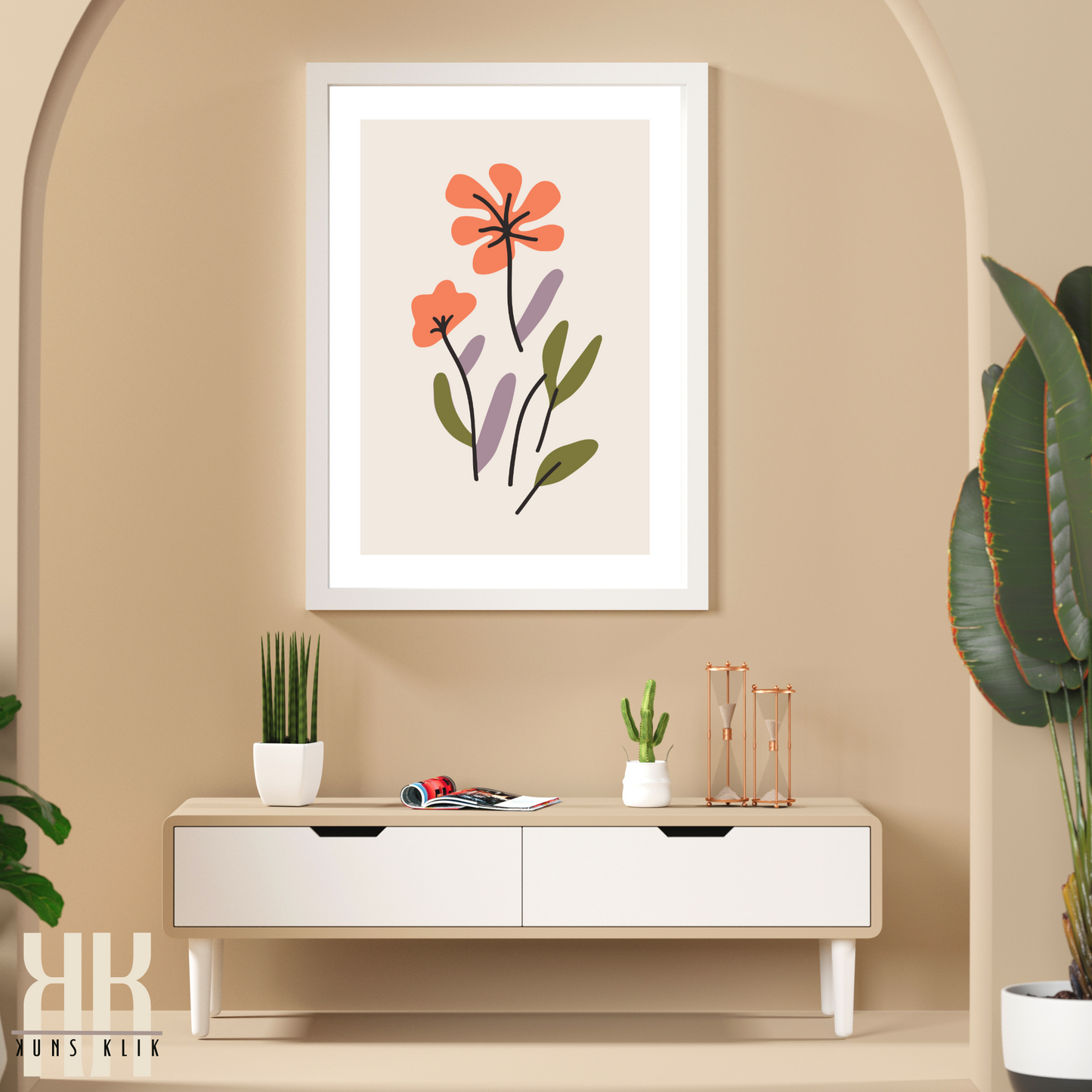 Flat Design Botanical Modern Wall Art - 12