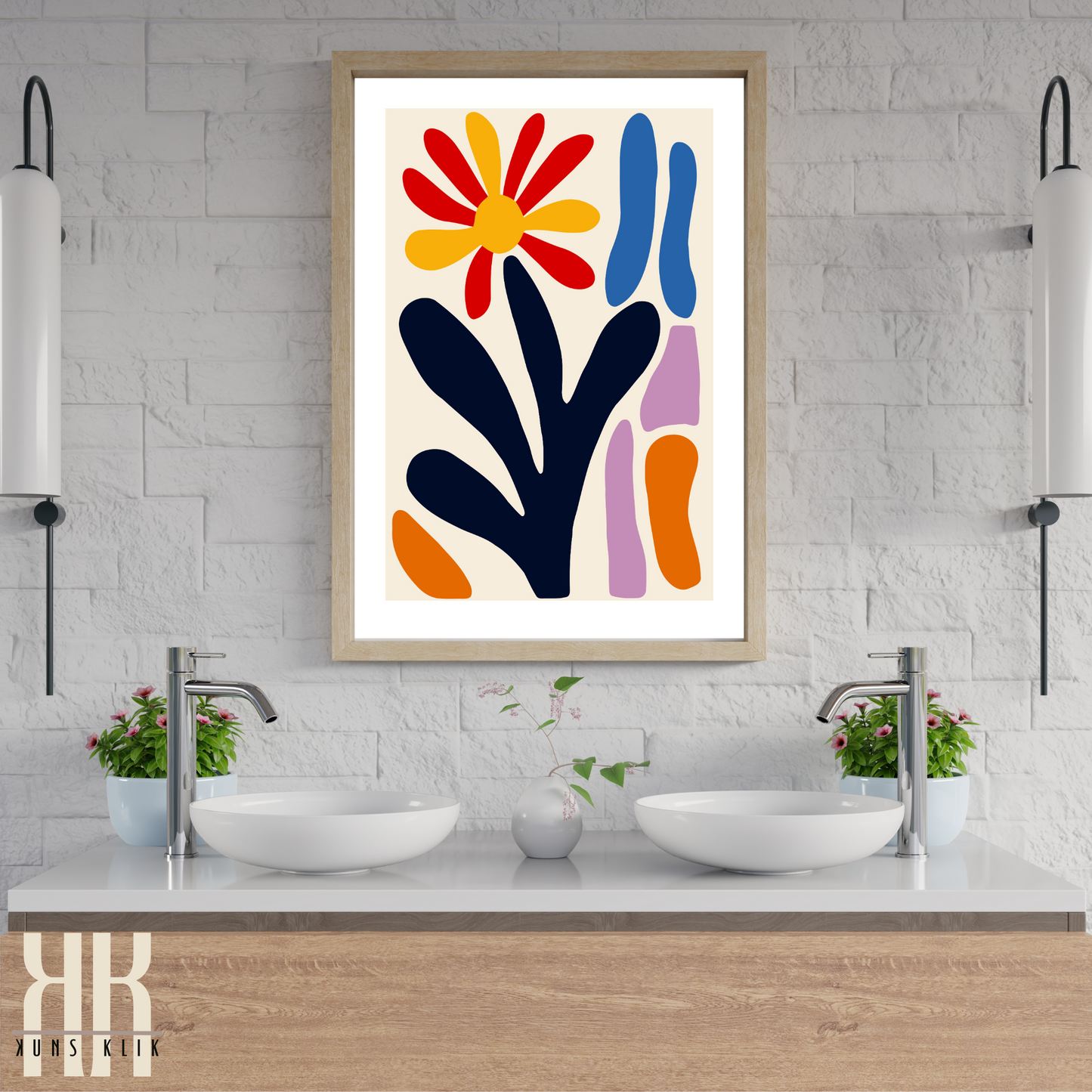 Flat Design Botanical Modern Wall Art - 1