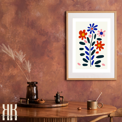 Flat Design Botanical Modern Wall Art - 3