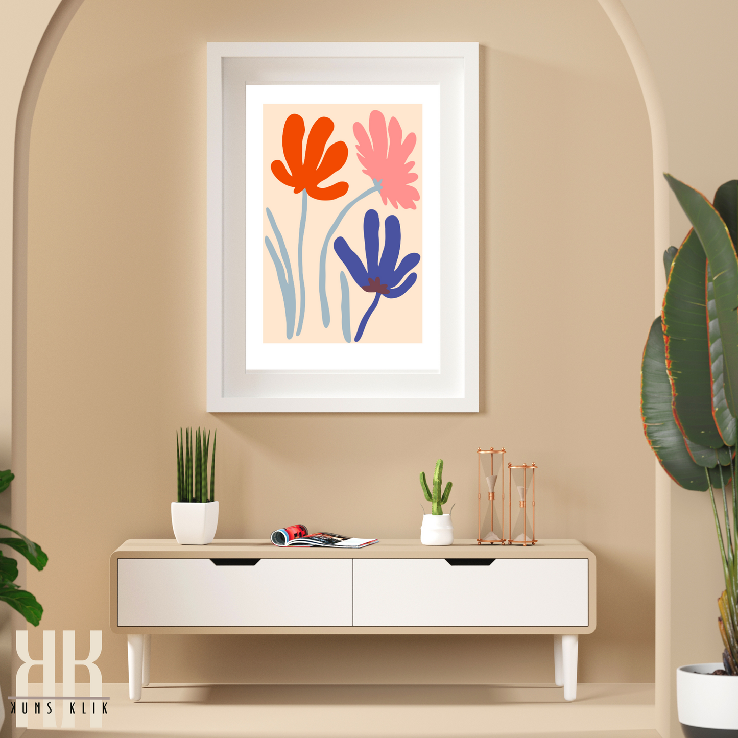 Flat Design Botanical Modern Wall Art - 9