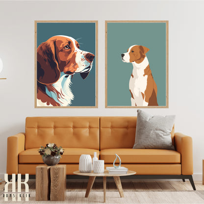 Modern Minimalist Dog Wall Art -11