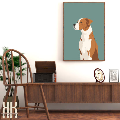 Modern Minimalist Dog Wall Art -11