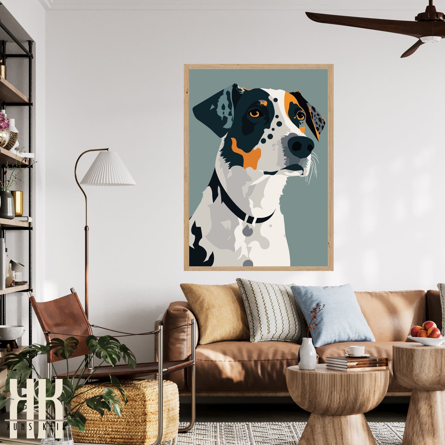 Modern Minimalist Dog Wall Art - 2