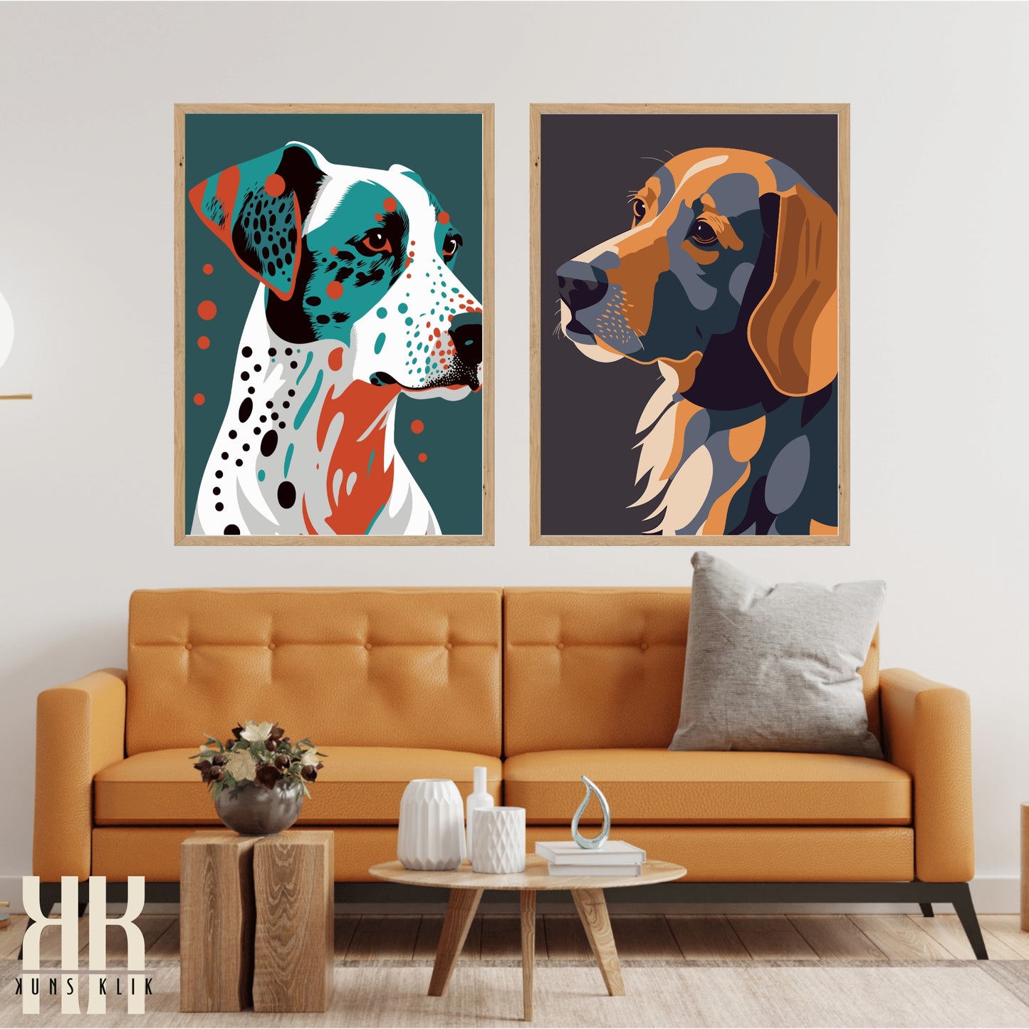 Modern Minimalist Dog Wall Art - 3