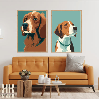 Modern Minimalist Dog Wall Art - 6