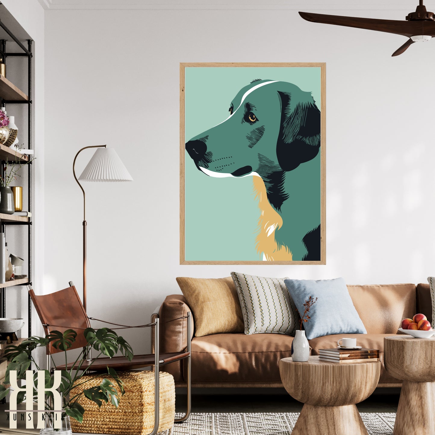 Modern Minimalist Dog Wall Art -9