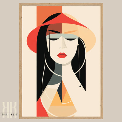 Chic Minimalist Abstract Female Wall Art - 10