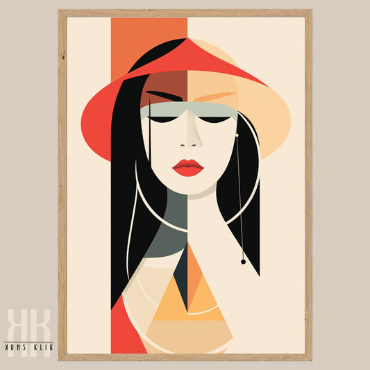 Chic Minimalist Abstract Female Wall Art - 10