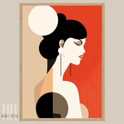 Chic Minimalist Abstract Female Wall Art - 11
