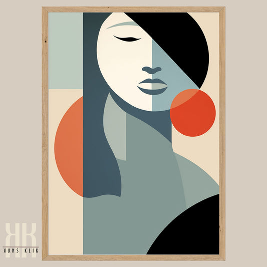Chic Minimalist Abstract Female Wall Art - 12