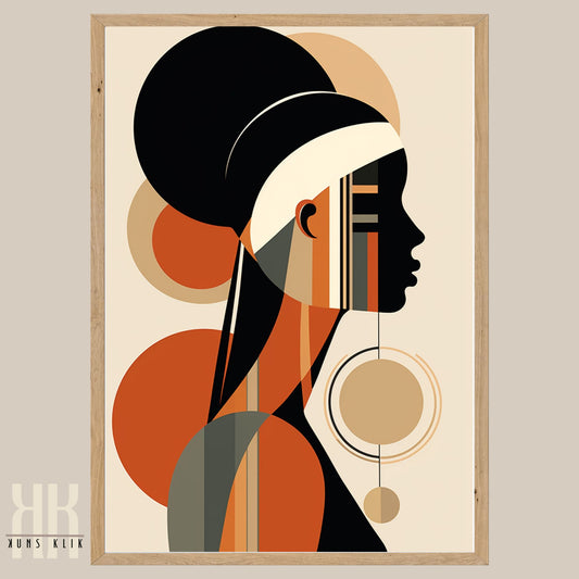 Chic Minimalist Abstract Female Wall Art - 2