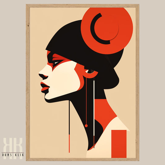 Chic Minimalist Abstract Female Wall Art - 4