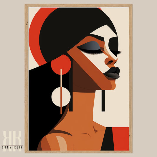 Chic Minimalist Abstract Female Wall Art - 5